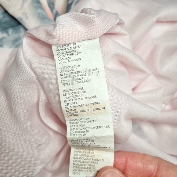 Nasty Gal Pink Blue Tie Dye Print Pleated Sleeveless Strappy Maxi Dress 4 - Picture 10 of 12